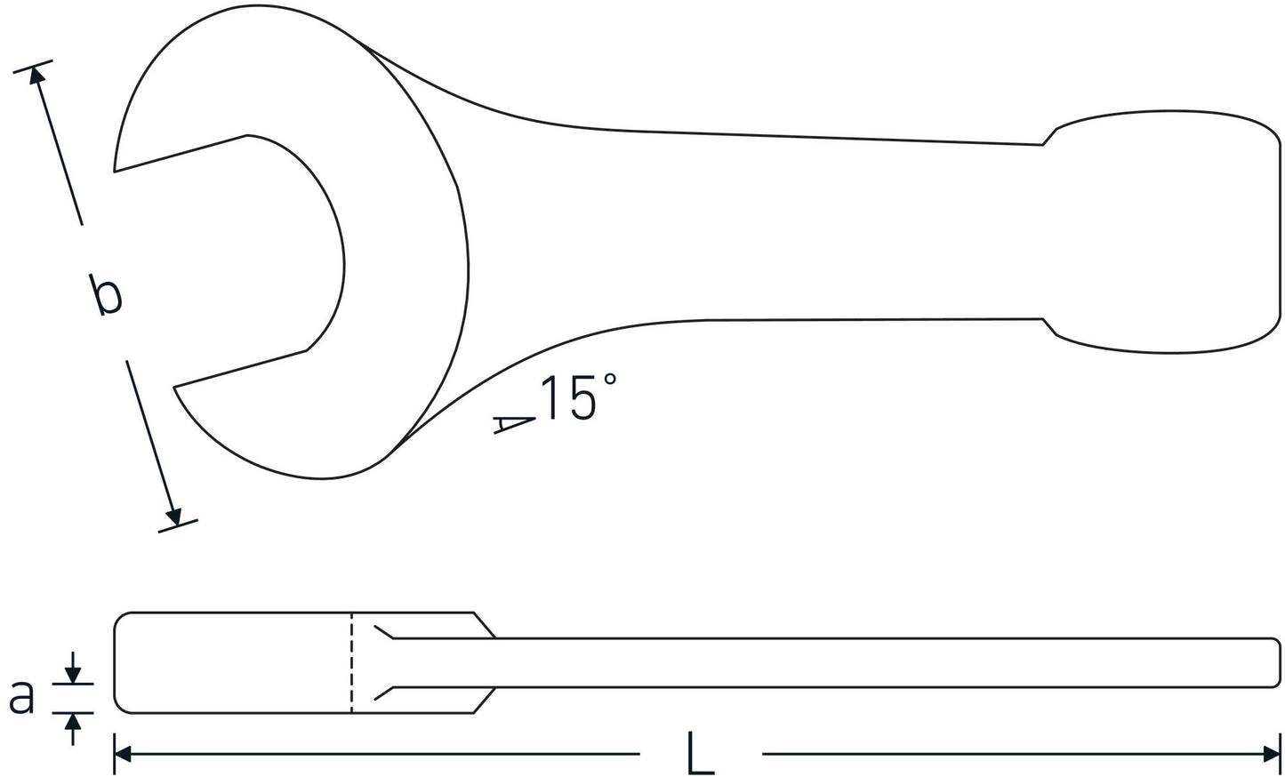 Stahlwille 42040030 4204 30 SCHLAG-MAULSCHLUESSEL Open-Ended Striking Wrench