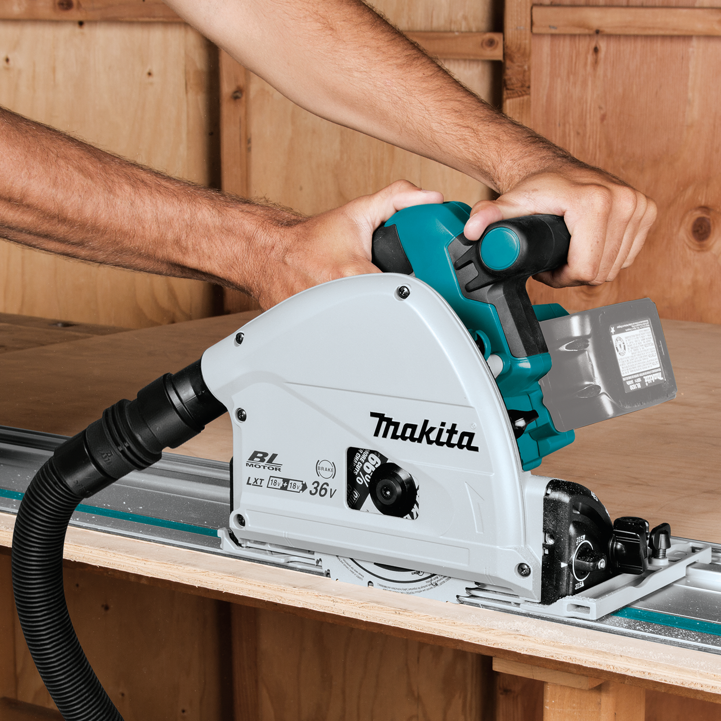 Makita XPS02ZU 36V (18V X2) Lxt® Brushless 61/2" Plunge Circular Saw, Aws®, Tool Only