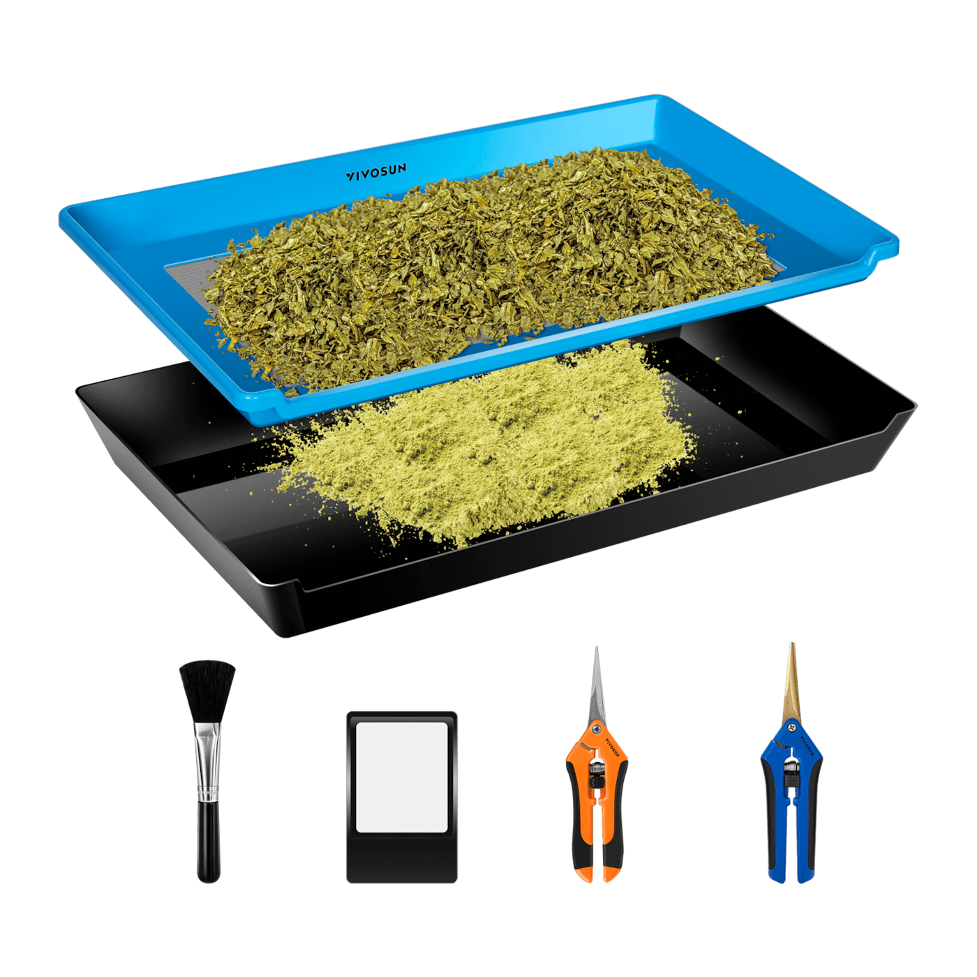 Vivosun Herb Trimming Tray for Harvest, Blue