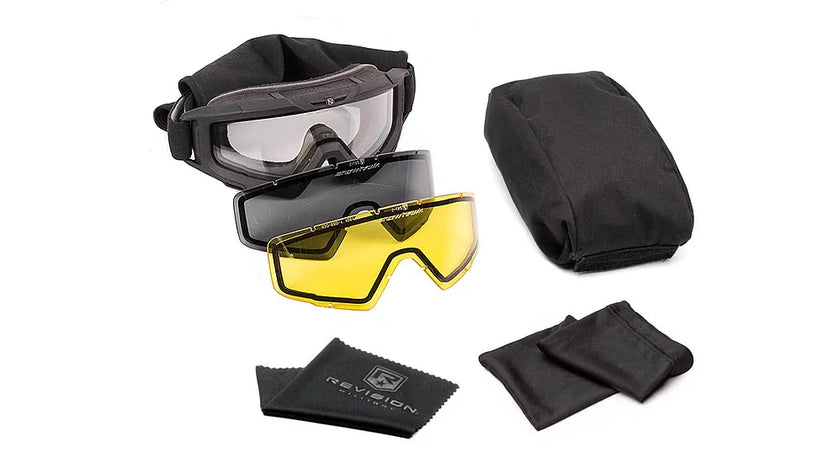 Revision Military 4-0101-0003 Snowhawk® Yellow Deluxe Kit - Goggle Only