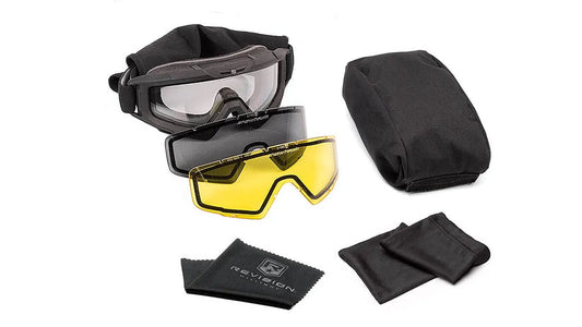 Revision Military 4-0101-0003 Snowhawk® Yellow Deluxe Kit - Goggle Only