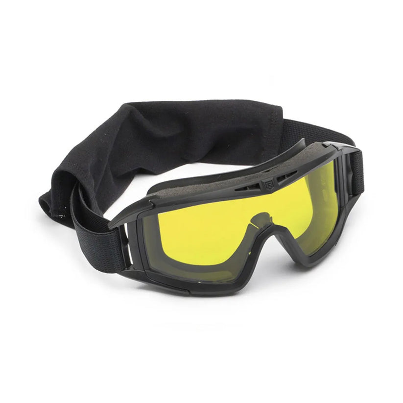 Revision Military 4-0309-0101 Desert Locust® Goggle System - Yellow Deluxe Kit (Black Frame)