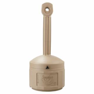 JUSTRITE 26800B Smokers Cease-Fire Receptacle Adobe Beige