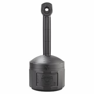 JUSTRITE 26800D Smokers Cease-Fire Receptacle Deco Black