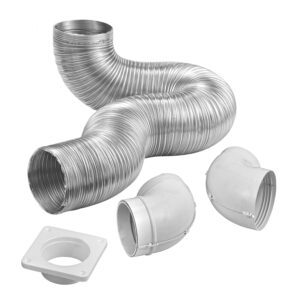 Lambro 4004UL 8 Foot Dryer Exhaust To The Wall Quick Connect Kit