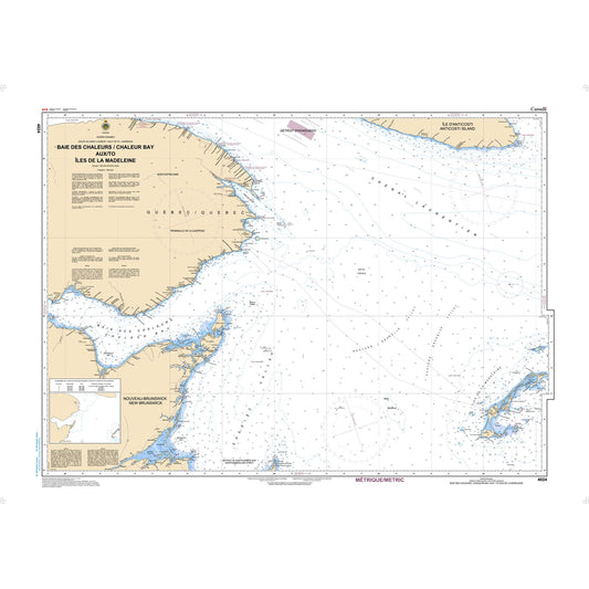 Paradise Clay CAN4024 CHS Chart Baie des Chaleurs/Chaleur Bay aux/to Îles de la Madeleine