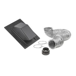 Lambro 402UL 4 Inch X 8 Foot Bath Fan Exhaust Through The Roof Vent Kit (Retail)