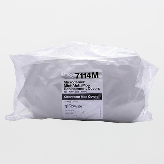 SOS Cleanroom Texwipe TX7114M Mini AlphaMop Microdenier Cleanroom Replacement Mop Covers (Refills) (Case Qty.) - Case