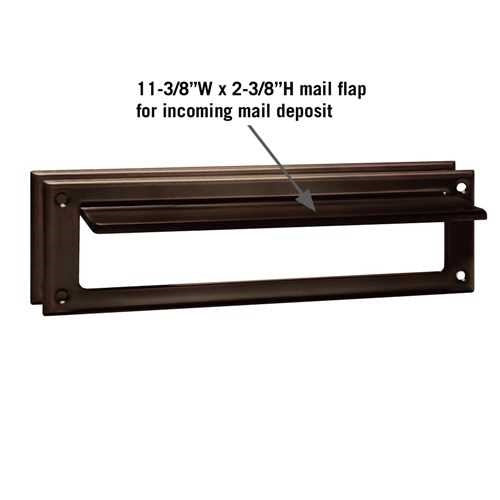 Mailboxes 4045A Salsbury Mail Slot - Standard - Magazine Size - Antique Finish