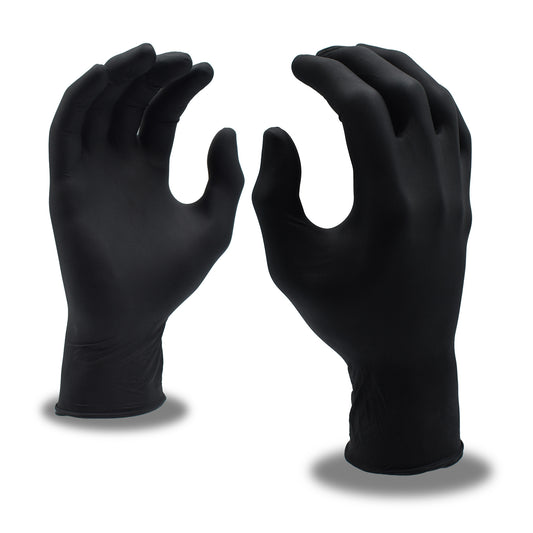 Cordova Safety 4083BL Disposable, Nitri-Cor® Eclipse, Industrial, Nitrile, Powder-Free, 4-Mil, Black