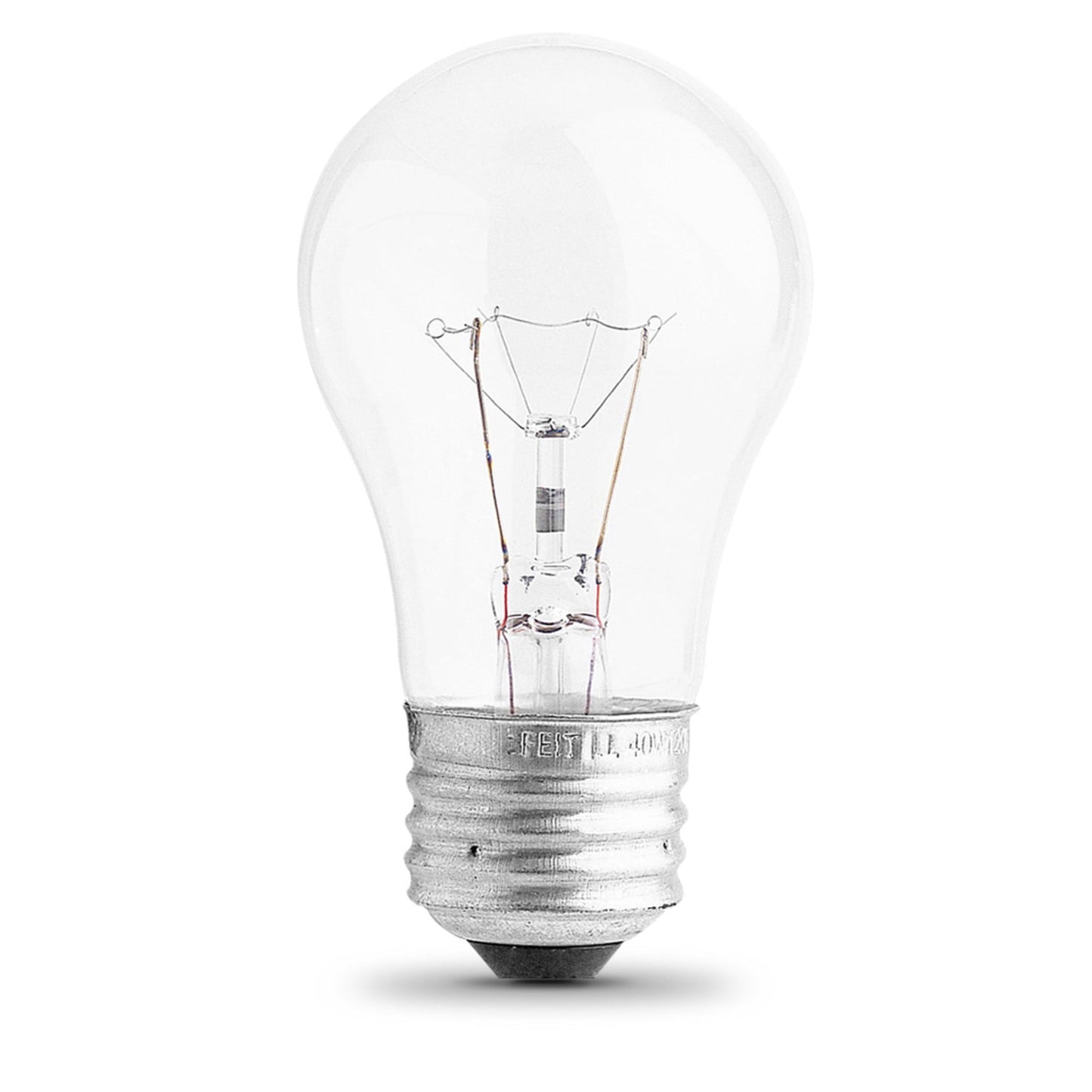 Feit Electric 40A15/CL-130 40W Soft White (2500K) Incandescent A15 Bulb (4-Pack)