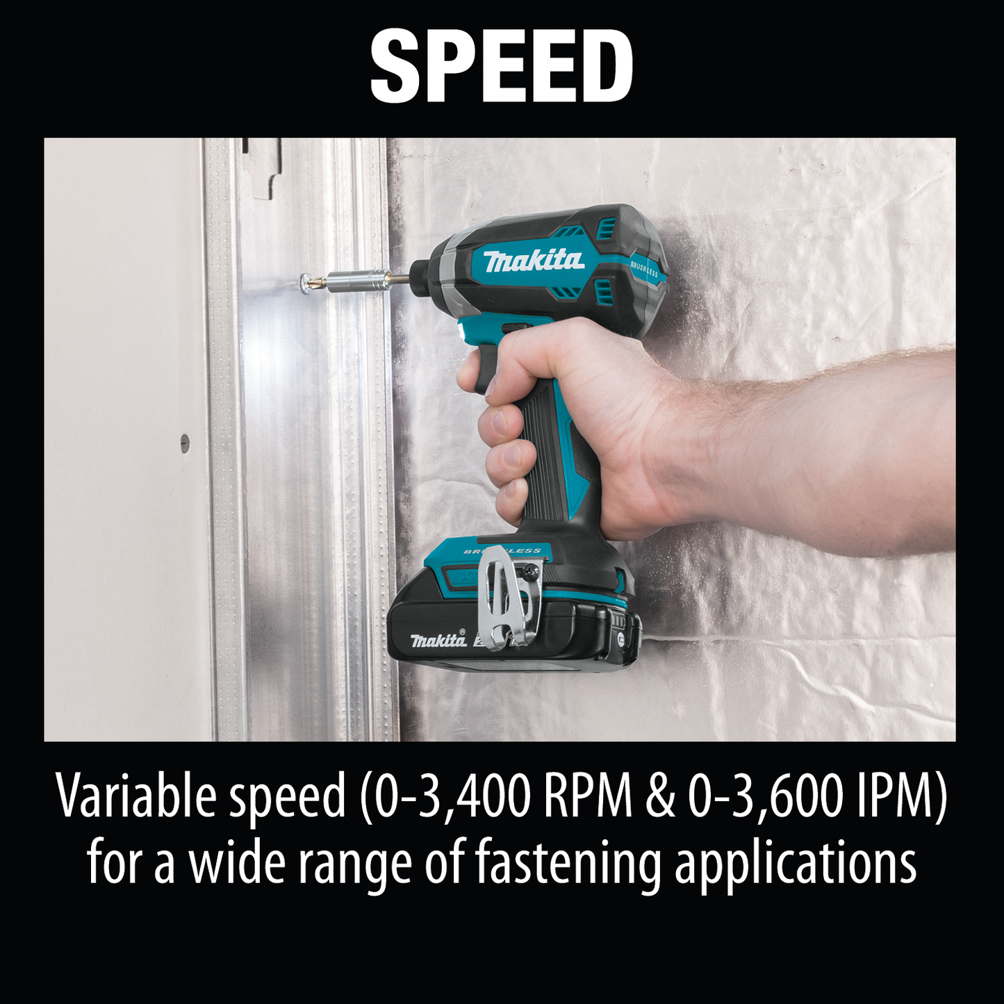 Makita XDT13R 18V LXT® Lithium‘Ion Compact Brushless Cordless Impact Driver Kit (2.0Ah)