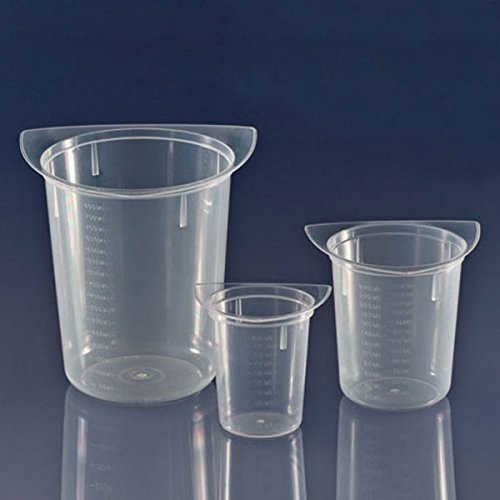 Globe Scientific 3635 Beaker Three Corner Clarified PP Graduated 1000mL