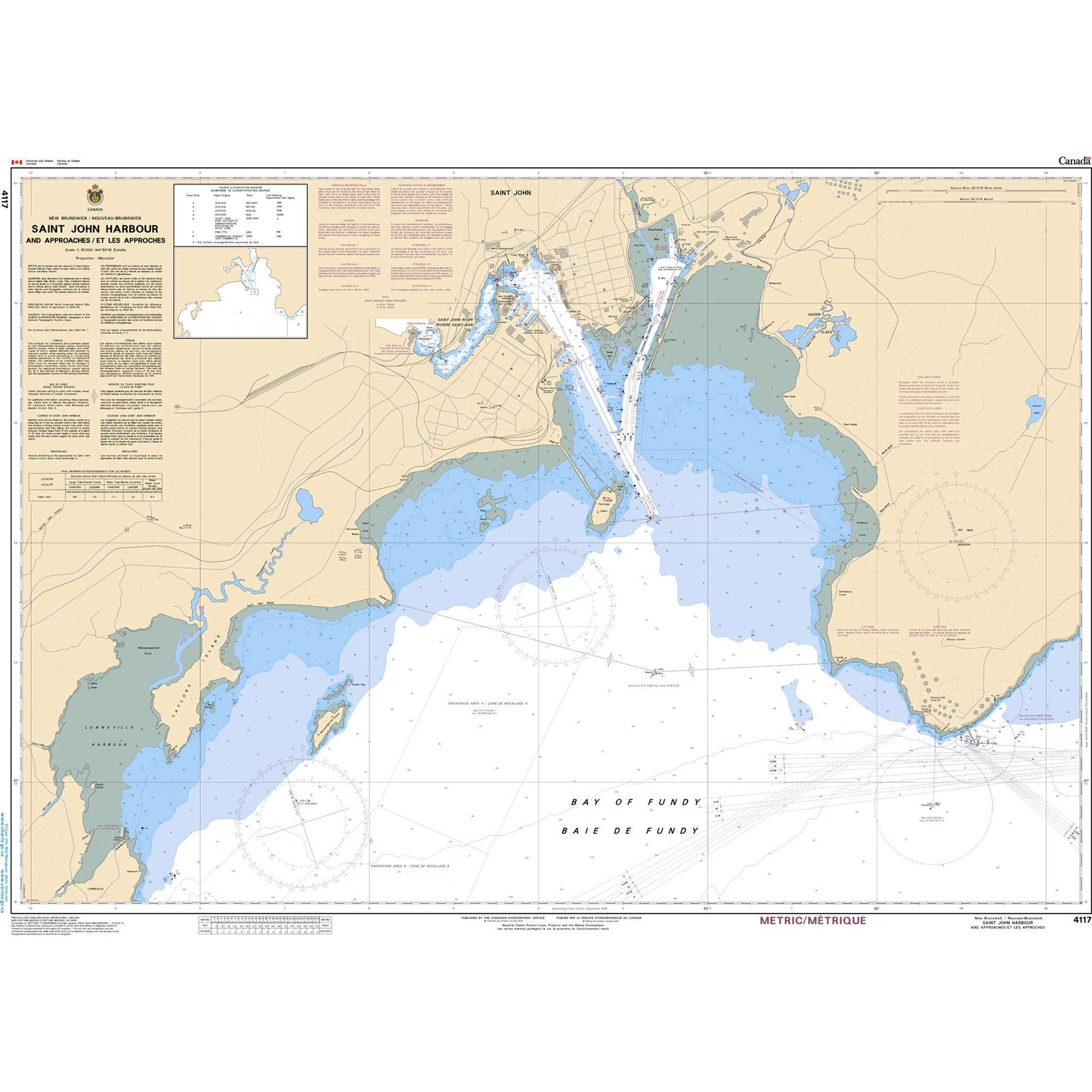 Paradise Clay CAN4117 CHS Saint John Harbour and Approaches / et les approches