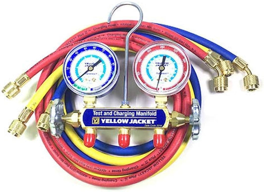 Yellow Jacket 41211 With 60" PLUS II standard fittings, psi, R22/134a/404A, Â°F