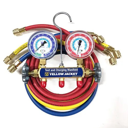 Yellow Jacket 41319 With 72" PLUS II standard fittings, psi, R134a/404A/507, Â°F