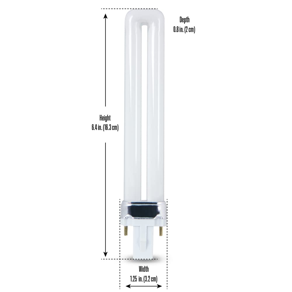 Feit Electric PL9/41 9W Cool White (4100K) PL G23 Base Compact Fluorescent Light Bulb