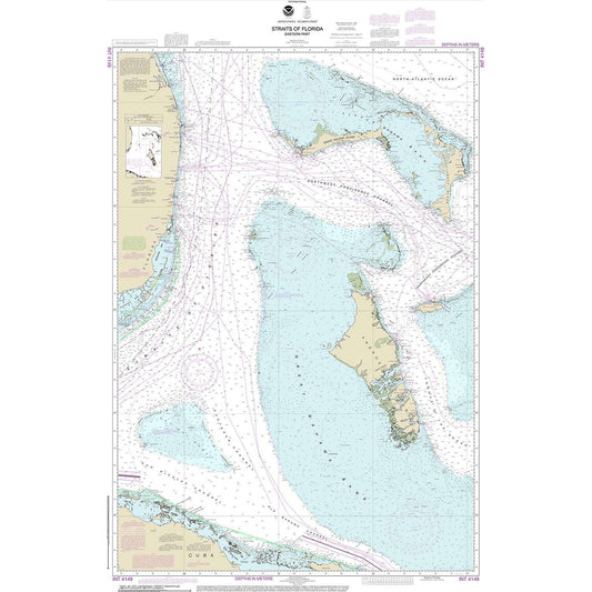 Paradise Clay NO_4149 HISTORICAL NOAA Chart Straits of Florida - Eastern Part