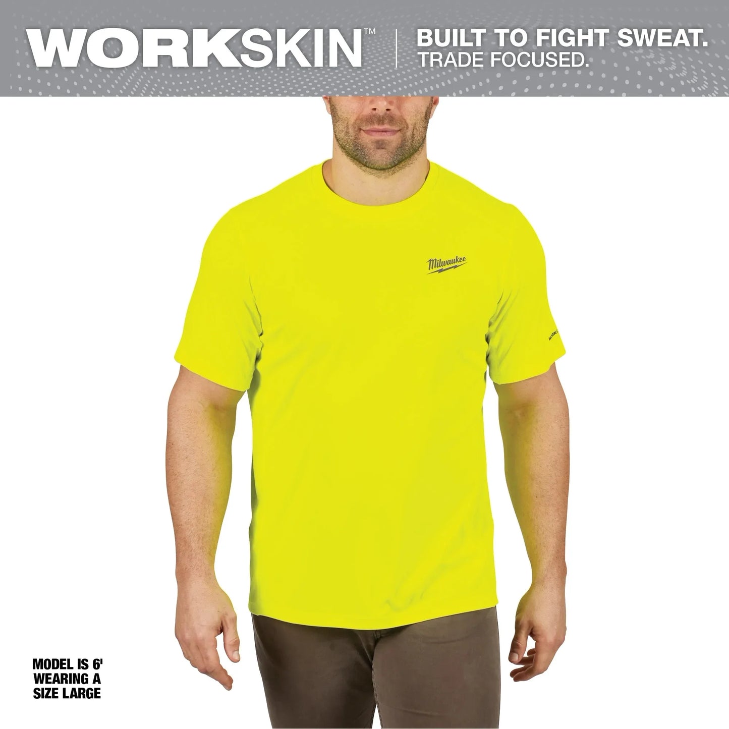 Milwaukee Tool 414HV-S WORKSKIN Lightweight Performance Shirt - Short Sleeve (Small), 1 EA