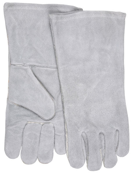 MCR Safety 4152 MCR Safety Welding Leather Welding Work Gloves Gray Regular Grade Shoulder Leather Cotton Lined and Wing Thumb Ladies Sizing (1 DZ)