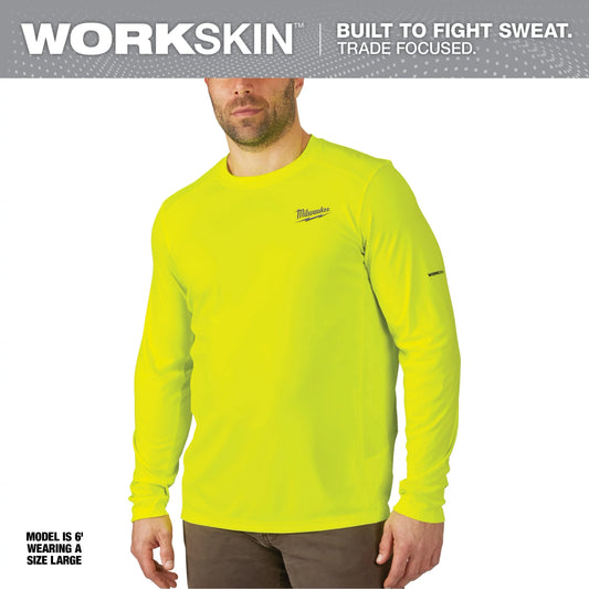 Milwaukee Tool 415HV-M WORKSKIN Lightweight Performance Shirt - Long Sleeve (Medium), 1 EA