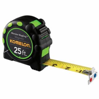 KOMELON USA 7125 1"X 25' Mag Grip Pro Tape Measure