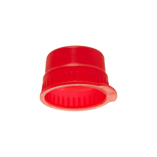 Globe Scientific 113146R Cap Snap 13mm PE for 13mm Glass and Evacuated Tubes and 12mm Plastic Test Tubes Red