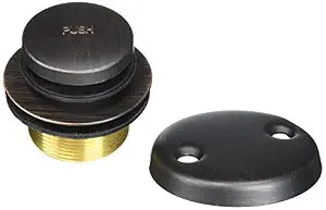 Jones Stephens B0811WB Old World Bronze Two-Hole Lift and Turn Bath Waste Kit, Standard Half Kit, ABS