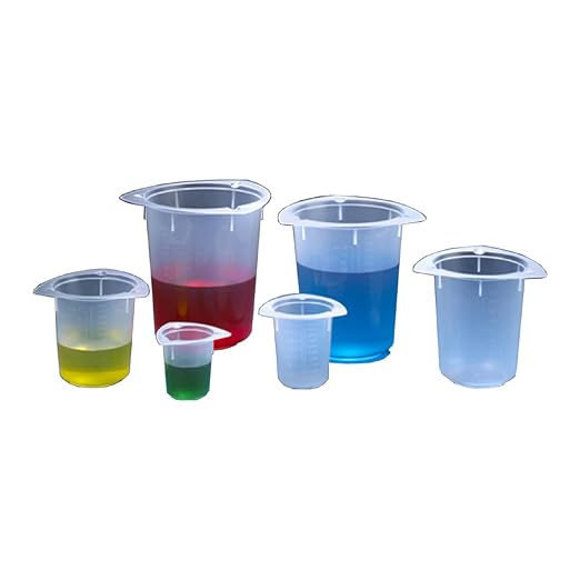 Globe Scientific 3645 Beaker Three Corner PP Graduated 1000mL
