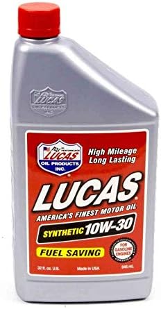 Lucas Oil 10050 Synthetic SAE 10W-30 API SN Plus Motor Oil/Quart