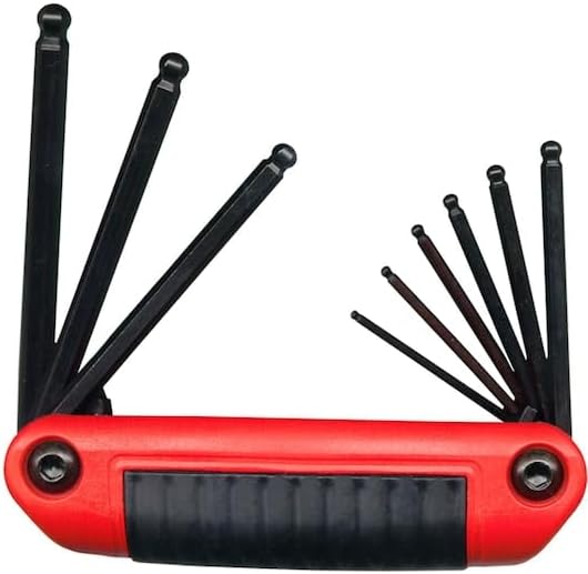 EKLIND TOOL 25919 Ergo-Fold Key Set 9Pc. 5/64"-1/4" Ball Hex (4 EA)