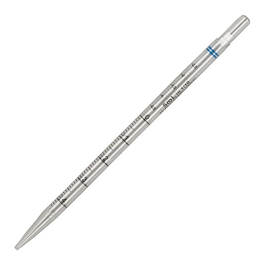 Globe Scientific 1888 Serological Pipette 25mL PS Short Style 230mm STERILE Red Individually Wrapped