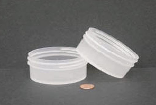 Globe Scientific 6391 Jar Wide Mouth 120mL (4oz) PP 89mm Opening 3 3/16 x 1 3/8" (Screw Cap Packaged Separately)