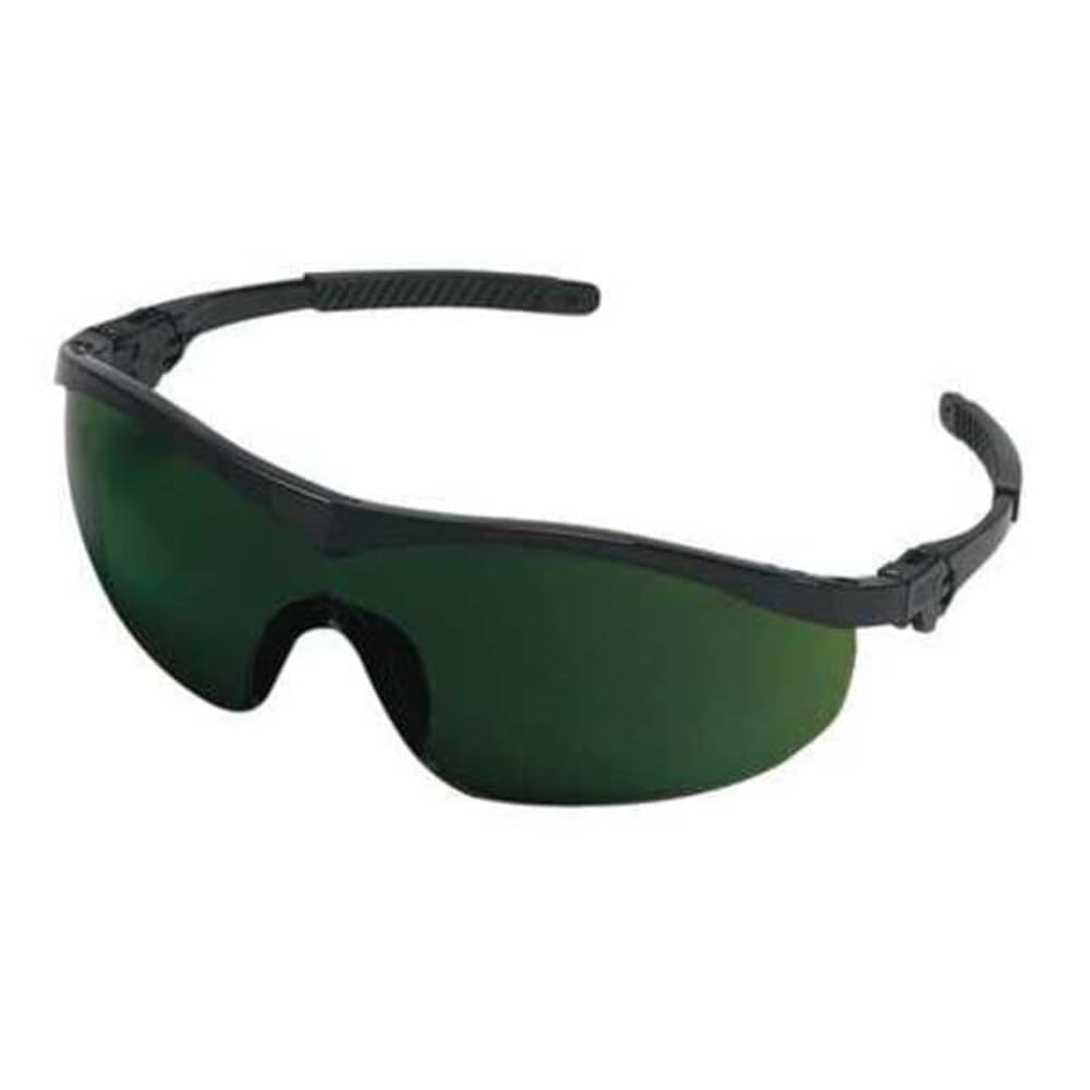 MCR SAFETY ST1150 Storm Black Frame Filter5.0 Green Lens Saftey Gl