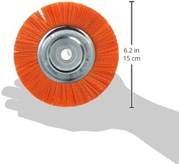 Dico 541-756-6 Nyalox Bench Brush 6-Inch Orange 120 Grit