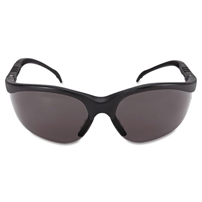 MCR SAFETY KD112 Klondike Black Frame Grey Lens Safety Spectacle