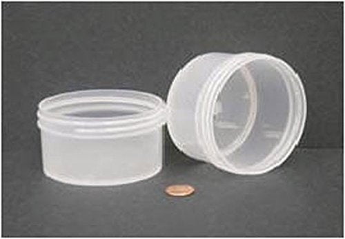 Globe Scientific 6393 Jar Wide Mouth 180mL (6oz) PP 89mm Opening 3 3/16 x 1 7/8" (Screw Cap Packaged Separately)