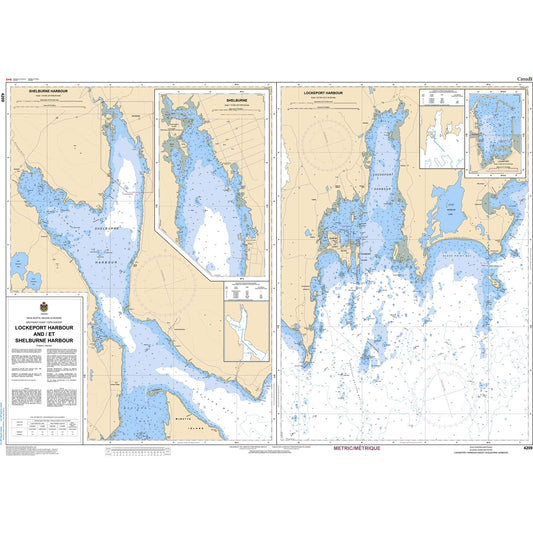 Paradise Clay CAN4209 CHS Chart Lockeport Harbour and/et Shelburne Harbour