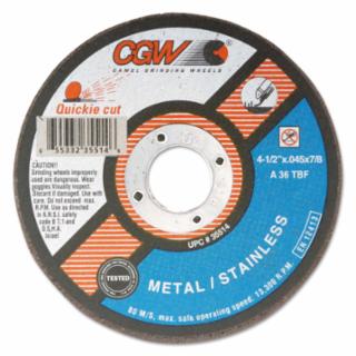 CGW ABRASIVES 35517 6X.045X7/8 T1 A36-T-Bf Quickie