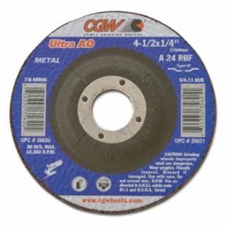 CGW ABRASIVES 35641 7X1/4X5/8-11 A24-R-Bf Steel T27 Dp Ct Whl