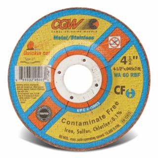 CGW ABRASIVES 45017 6"X.045X7/8" Wa60-R-Bft27 Quickie Cut Whl (1 EA)