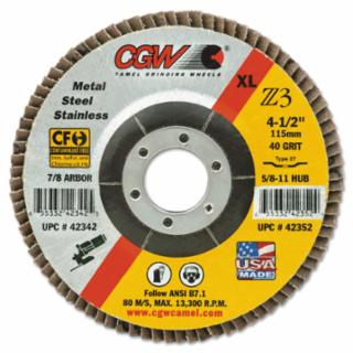 CGW ABRASIVES 53024 6X7/8 Z3-60 T29 Reg Flapdisc (10 EA)
