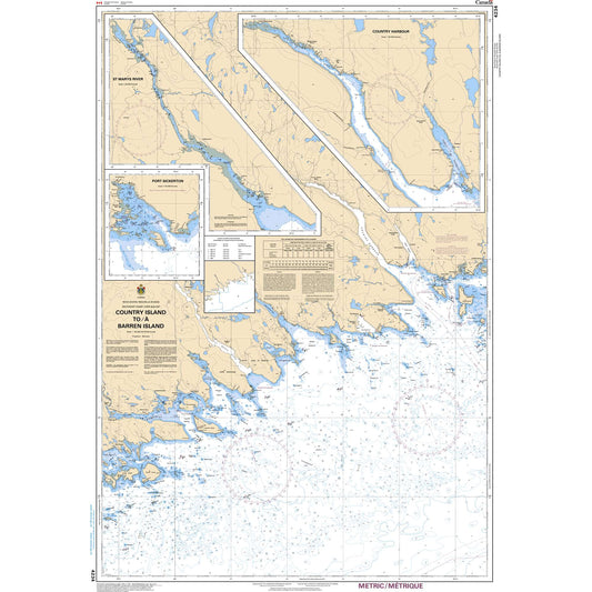 Paradise Clay CAN4234 CHS Chart Country Island to/ Barren Island