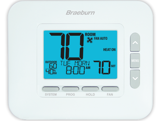 Braeburn 4235 Universal 7, 5-2 Day or Non-Programmable 3H / 2C with Dry Contact and Humidity Control