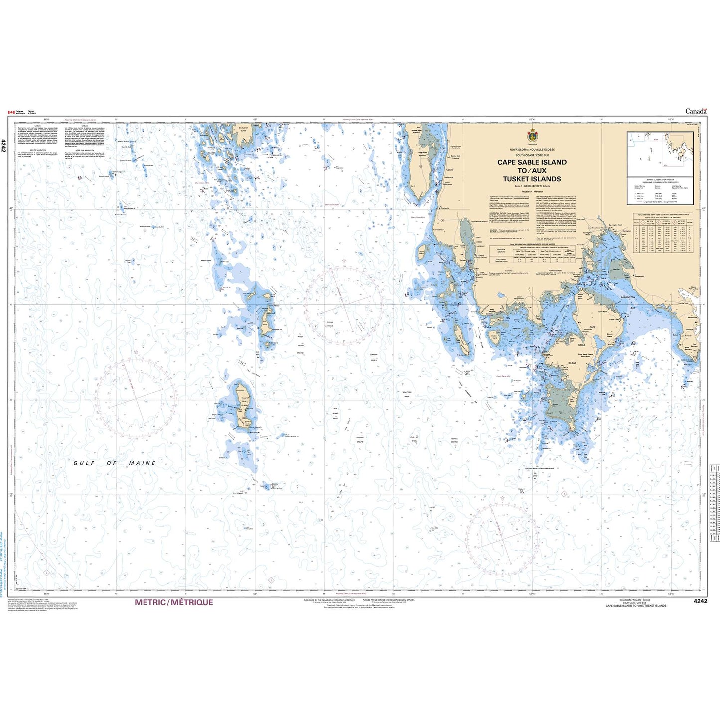 Paradise Clay CAN4242 CHS Chart CANADA NAV CHART $20