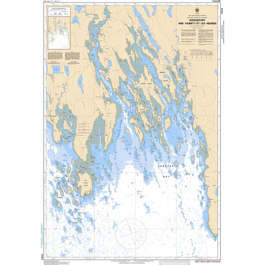 Paradise Clay CAN4244 CHS Chart Wedgeport and Vicinity/et les abords