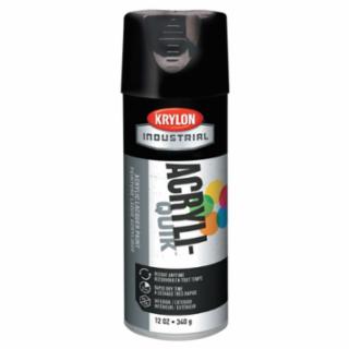 KRYLON® INDUSTRIAL K01601A07 Gloss Black 5 Ball Interior/Exterior Spray Paint (1 CN)