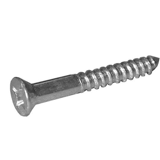 Jones Stephens F33033 #12 x 1-1/2" Phillips Head Wood Screws, 100 pcs.