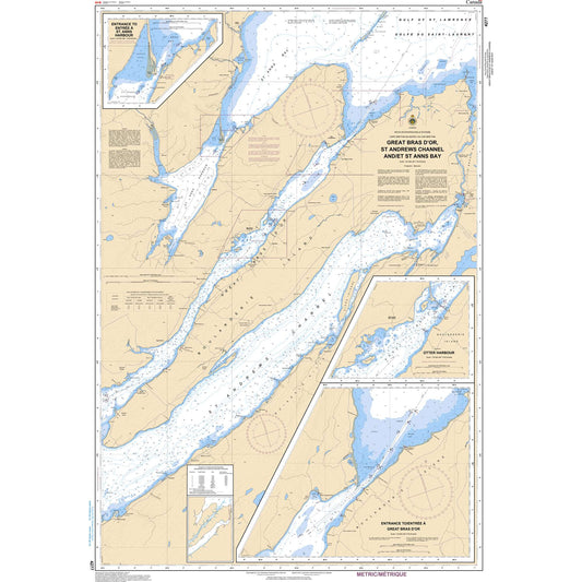 Paradise Clay CAN4277 CHS Chart Great Bras D'Or, St. Andrews Channel and/et St. Anns Bay