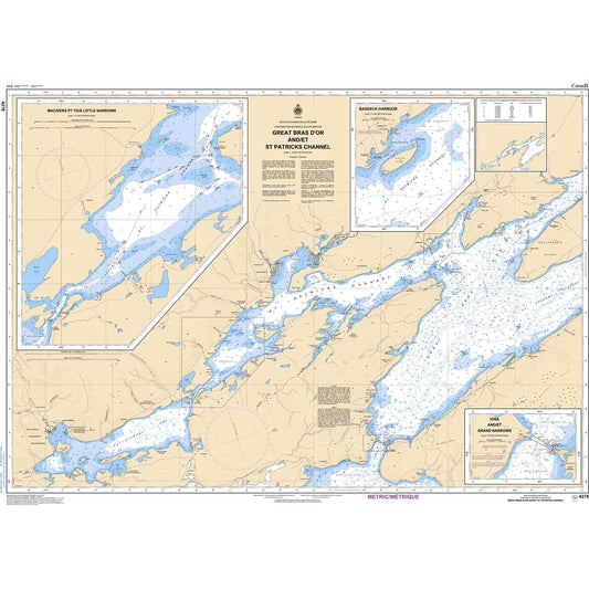 Paradise Clay CAN4278 CHS Chart Great Bras D'Or and/et St. Patricks Channel